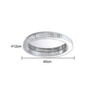 DecorBites™ Crystal Circle Ceiling Chandelier: Modern LED Indoor Lighting for Living Room, Bedroom & Study