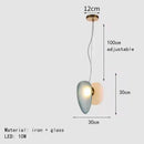 DecorBites™ Glass Indoor Pendant Lights for Dining Room Kitchen Bar Shop