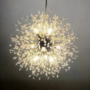 DecorBites™ Dandelion Art Crystal Chandelier: Nordic Modern Luxury for Living Room & Restaurant