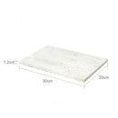 DecorBites™ Beige Travertine Marble Bathroom Set - Soap Dispenser Toothbrush Holder Tissue Box