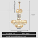 DecorBites™ Crystal Chandelier: Postmodern Multi-layer Luxury for Living Room, Hotel Lobby, and Villa