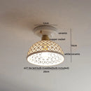 DecorBites™ Copper Wood LED Ceiling Lamp Ceramic Modern Ceiling Lights for Home Decor