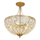 DecorBites™ Luxe Crystal Semi Chandelier for Bedroom, Restaurant, Aisle - European Retro Style