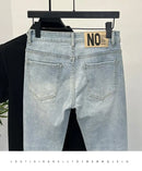 Men Skinny Jeans – Light Color Slim Fit Casual Fashion Denim