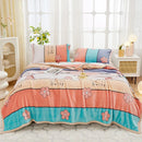 DecorBites™ Cozy Flannel Plush Blanket - All Seasons Sofa Cover & Bed Sheet for Queen Double