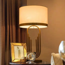 DecorBites™ Brass Table Lamp: Modem Luxury Antique Gold Lighting for Home Decor & Office Room