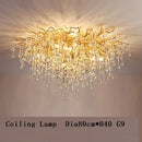 DecorBites™ Crystal Tree Branch Chandelier: Luxury LED Pendant Light for Elegant Living Spaces