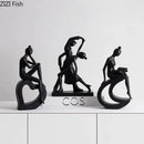Abstract Figures Sculpture Modern Minimalism Decor Room Crafts DecorBites™ Aesthetics