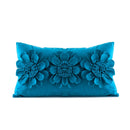 DecorBites™ 3D Velvet Flower Pillow Covers in Yellow Beige 45x45cm