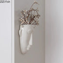 DecorBites™ Abstract Human Face Ceramic Vase Plant Pot Room Decoration