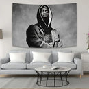 DecorBites™ 2Pac Tapestry Hip-Hop Style Wall Hanging for Home Décor and Dormitory