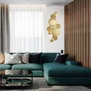 DecorBites™ Large Metal Gold Wall Sconce Lamps LED Modern Luxury Home Decor Light