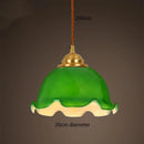 DecorBites™ Green Glass LED Pendant Light for Home, Restaurant, Bar, and Loft Style Decor.