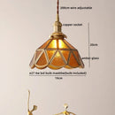 DecorBites™ Glass Copper Pendant Light Modern LED Hanging Light for Home Decor