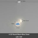 DecorBites™ Kids Star Cloud Moon Pendant Lamp with Remote Control Dimming