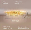 DecorBites™ Crystal Water Drop Chandelier – Luxury Ceiling Light for Hotels, Restaurants, Villas