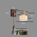 DecorBites™ Copper LED Wall Lights Ceramic Pull Chain Switch Modern Stair Light Fixtures