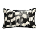 DecorBites™ Abstract Monochrome Jacquard Lumbar Pillow Cover for Chic Studio & Home Decor