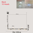 DecorBites™ Double Glass Lampshade Chandelier with LED Suspension – Stylish Ceiling Fixture for Dining Room