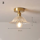 DecorBites™ Glass Shade Pendant Ceiling Lamp for Kitchen Aisle Bedroom LED Lights Fixtures