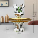 DecorBites™ Graffiti Bear Figurine: Modern Home Decor Statue for Keys Storage Shelf