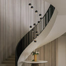 DecorBites™ Globe Lens Metal Chandelier for Living Room Kitchen Bedroom Cafe Staircase Villa