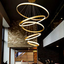 DecorBites™ Crystal Chandelier: Modern Stair Pendant Light for Living Room, Interior Lighting Fixture