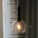 DecorBites™ Clear Glass LED Pendant Lamp for Dining Coffee Restaurantr Aisle - Modern Nordic Design