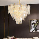 DecorBites™ French Crystal Chandelier Cream Wind Lighting Elegant Luxury Lights