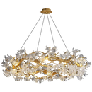 DecorBites™ Kapok Flower Glass Crystal Chandelier for Living Room Dining Bedroom