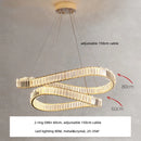 DecorBites™ Crystal LED Pendant Chandelier - Modern Irregular Steel Foyer Lighting