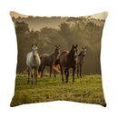 DecorBites™ Galloping Horse Pillowcase: Wild Horse Print Linen Cushion Cover for Home Decoration