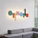 DecorBites™ Geometric Flush Mount Macaron Lamp for Living Room Bedside Lighting