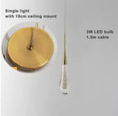 DecorBites™ Crystal LED Chandelier: Elegant Lighting for Home, Restaurant, and Bar