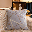 DecorBites™ Geometric Chenille Cushion Cover 45x45 Comfortable Luxury Home Decor