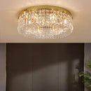 DecorBites™ Crystal Gold Ceiling Light for Dining Room, LED Chandeliers Living Room Decoration