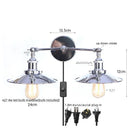 DecorBites™ Dual Head LED Wall Light Pink Industrial Bedside Lamp