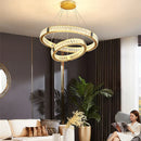 DecorBites™ Crystal LED Chandelier for Kitchen Dining Room Duplex Villa Lighting Fixtures