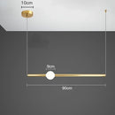 DecorBites™ Glass Rod Pendant Light - Modern Long Hanging Lamp for Living Room, Bedroom & Shop