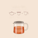 DecorBites™ Glass Flower Teapot - High Borosilicate Glass Tea/Coffee Set