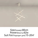 DecorBites™ LED Chandelier: Modern Luster Lighting for Stair Hall Bedroom Room Duplex Building