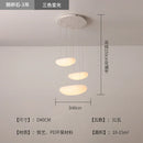 DecorBites™ LED Pebble Pendant Light: Stylish White Chandelier for Living Room, Bedroom, and Restaurant Décor.