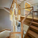 DecorBites™ Crystal LED Chandelier for Staircase & Living Room