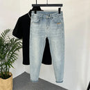 Men Skinny Jeans – Light Color Slim Fit Casual Fashion Denim
