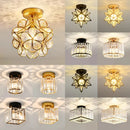 DecorBites™ Glass Crystal LED Ceiling Chandelier for Home Decor