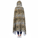 DecorBites™ Leopard Print Warm Wearable Lap Blanket - Soft Flannel Shawl Blanket
