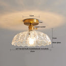 DecorBites™ Glass Copper LED Ceiling Light - Simple Art Decorative Chandelier