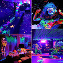 DecorBites™ LED Black Light 6W: 395nm T5 UV Blacklight Bar for Glow Halloween Decor
