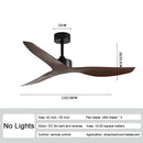 DecorBites™ Industrial Wind Ceiling Fan ABS Blades Remote Control Silent Operation.