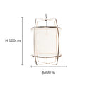 DecorBites™ Linen Cloth Pendant Light: Elegant Bohemian Fabric Chandelier for Home, Restaurant, Hotel